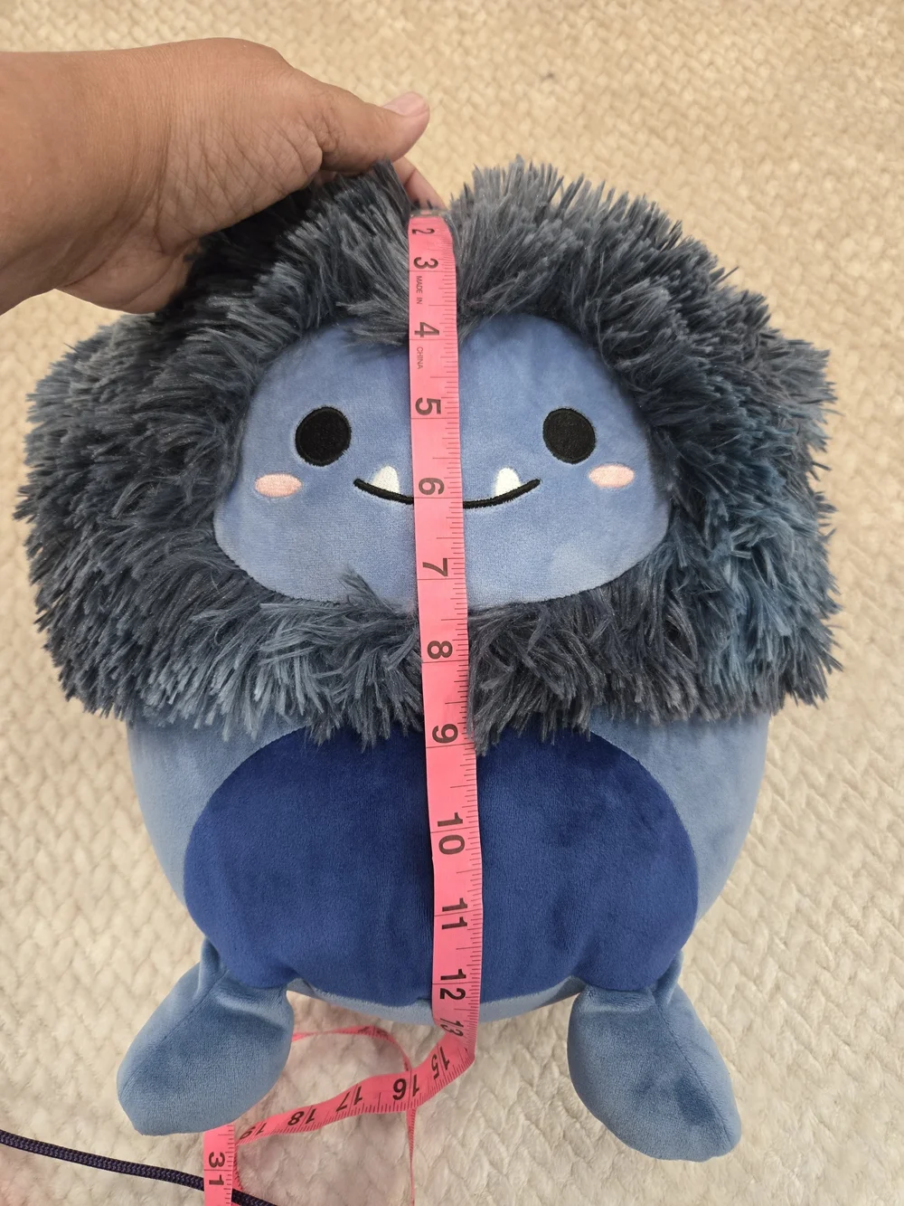 Original Squishmallows Dani Blue Furry Monster Plush Cute Stuffed Animal